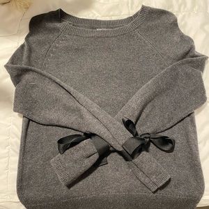 J.CREW MERCANTILE BOW TIE SWEATER | SIZE XS